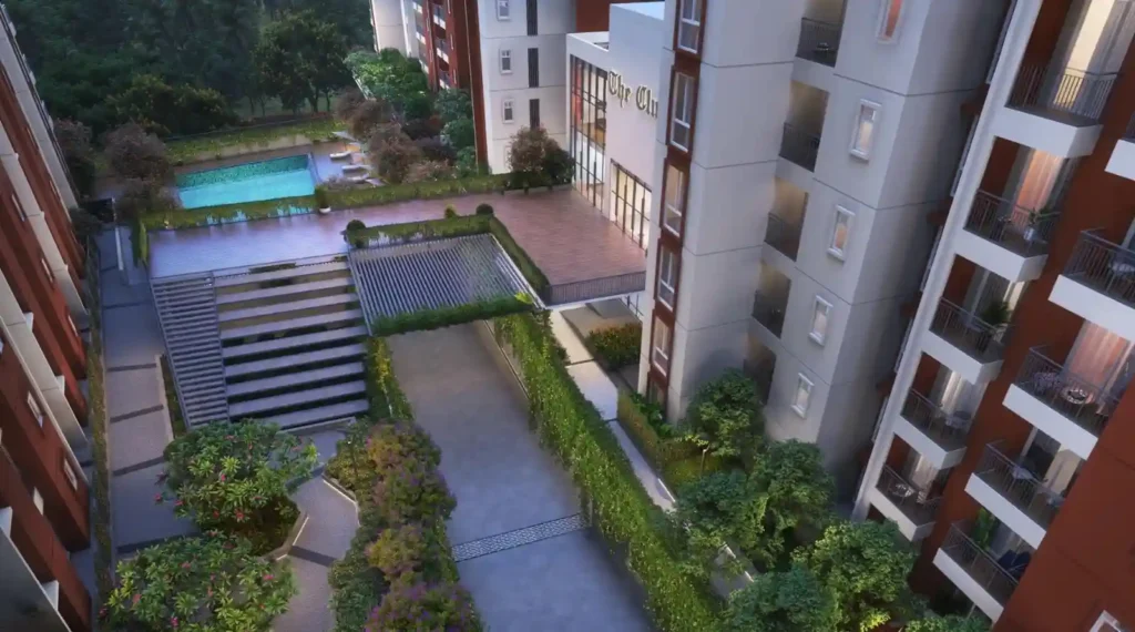 Provident Bayscape Apartment clubhouse view by Provident Housing Limited located at kelambakkam, Chennai Tamil Nadu